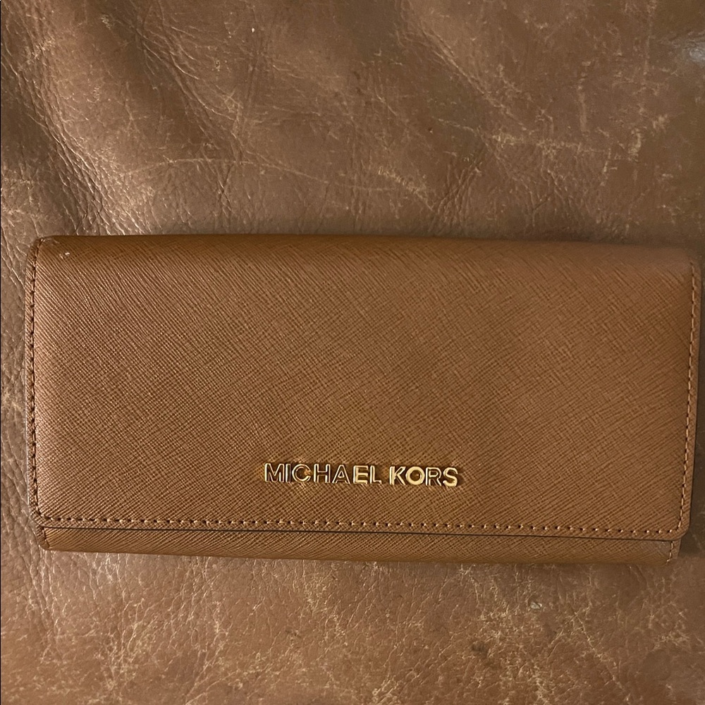 Michael Kors Tan Leather Wallet